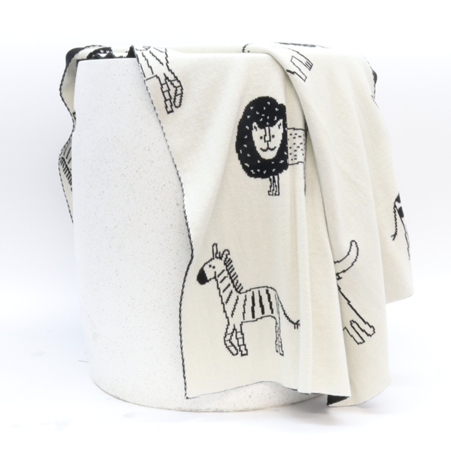 Cotton Zoo Throw